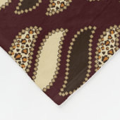 アフリカのチータの皮パターン2 フリースブランケット (角)