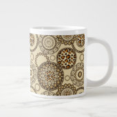 アフリカのチータの皮パターン3 ジャンボコーヒーマグカップ (右)