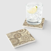 アフリカのチータの皮パターン3 ストーンコースター (横)