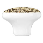 アフリカのチータの皮パターン3 セラミックノブ (側面)