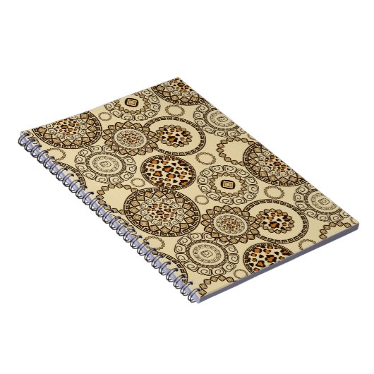 アフリカのチータの皮パターン3 ノートブック (右側)