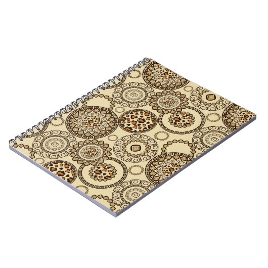 アフリカのチータの皮パターン3 ノートブック (左側)