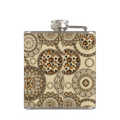 アフリカのチータの皮パターン3 フラスク (裏面)