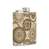 アフリカのチータの皮パターン3 フラスク (右)