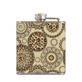アフリカのチータの皮パターン3 フラスク (裏面)