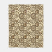 アフリカのチータの皮パターン3 フリースブランケット (正面)