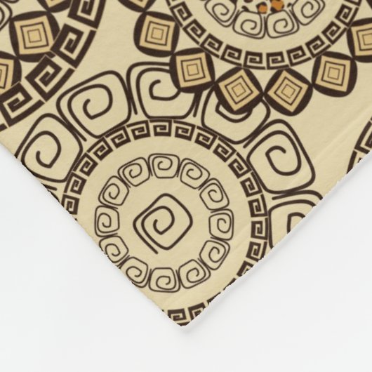 アフリカのチータの皮パターン3 フリースブランケット (角)