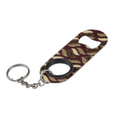 アフリカのチータの皮パターン キーホルダー栓抜き (正面アングル)