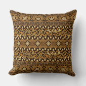 アフリカのチータの皮パターン クッション (正面)