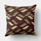 アフリカのチータの皮パターン クッション (裏面)