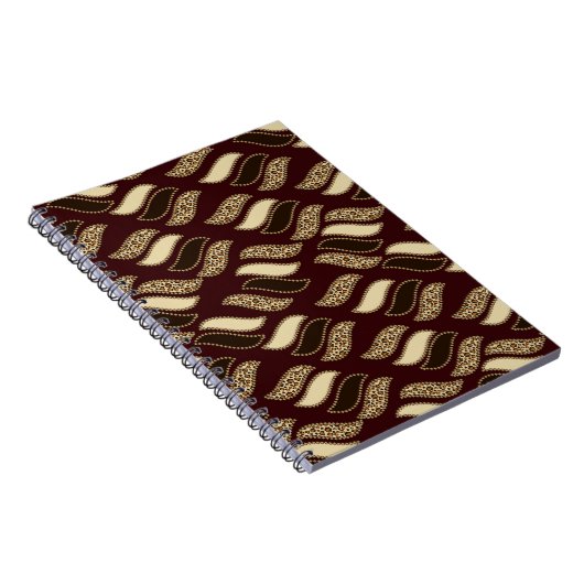 アフリカのチータの皮パターン ノートブック (右側)