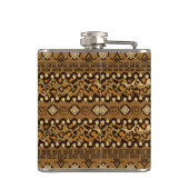 アフリカのチータの皮パターン フラスク (裏面)