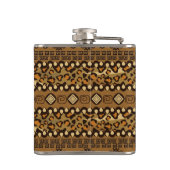 アフリカのチータの皮パターン フラスク (裏面)