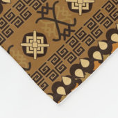 アフリカのチータの皮パターン フリースブランケット (角)