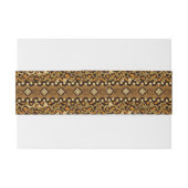 アフリカのチータの皮パターン 招待状ベリーバンド (裏面例)