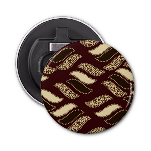 アフリカのチータの皮パターン 栓抜き (正面)