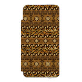 アフリカのチータの皮パターン INCIPIO iPhoneウォレットケース (フォリオ 正面)