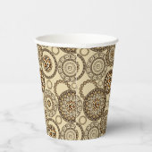 アフリカのチーターの皮の模様3 紙コップ (右)