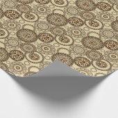 アフリカのチーターの皮膚のパターン3 ラッピングペーパー (角)