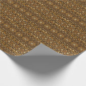 アフリカのチーターの皮膚パターン ラッピングペーパー (角)