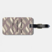 アフリカのチーターの肌の模様 ラゲッジタグ (裏面横)