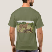 アフリカのチータ Tシャツ (裏面)