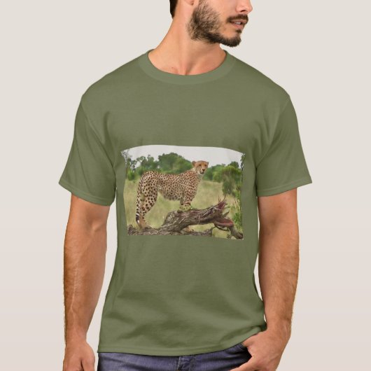アフリカのチータ Tシャツ (正面)