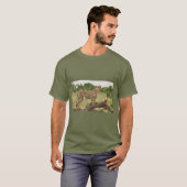 アフリカのチータ Tシャツ (正面フル)