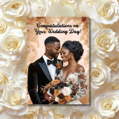 アフリカのテーマに合わせた結婚式お祝いカード カード