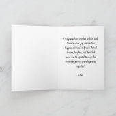 アフリカのテーマに合わせた結婚式お祝いカード カード (内部)