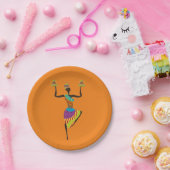 アフリカのテーマのディナー・パーティから ペーパープレート (パーティー)