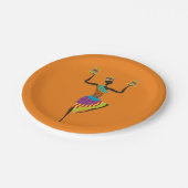 アフリカのテーマのディナー・パーティから ペーパープレート (アングル)