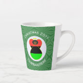 アフリカのディアスポラ・エンジェル・クリスマスパーソナライズされた国旗 カフェラテマグ (右)