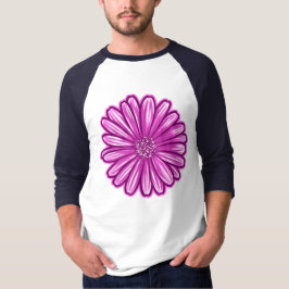 アフリカのデイジーの花、リアルなイラストレーション Tシャツ