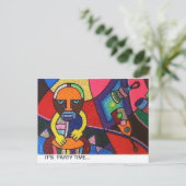 アフリカのデザインのカード ポストカード (スタンド正面)