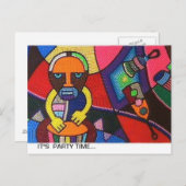 アフリカのデザインのカード ポストカード (正面/裏面)