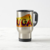 アフリカのデザインの野性生物のサファリのマグ トラベルマグ (正面右)