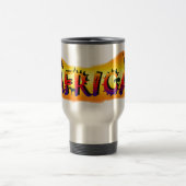 アフリカのデザインの野性生物のサファリのマグ トラベルマグ (中央)