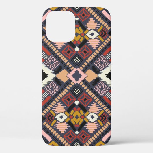アフリカのトライバルパターンアステカパターン Case-Mate iPhoneケース (裏面)