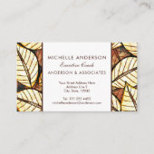 アフリカのトロピカル葉エグゼクティブシック 名刺 (正面)