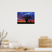 アフリカのバオバブの木,アダンソニアのジギタタ, 2 ポスター (キッチン)