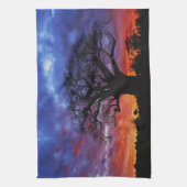 アフリカのバオバブの木、アダンソニア·ジギタタ2 キッチンタオル (縦)