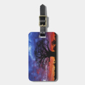 アフリカのバオバブの木、アダンソニア·ジギタタ2 ラゲッジタグ (正面縦)