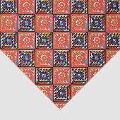 アフリカのバスケット織りパタ数々のーン 薄葉紙 (詳細)