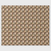 アフリカのパッチワーク象:装飾的な質感 ラッピングペーパー (フラット)