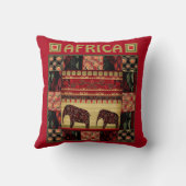 アフリカのパッチワーク クッション (裏面)