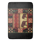 アフリカのパッチワーク バスマット (正面縦)