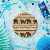 アフリカのパッチワーク ペーパープレート (パーティー)