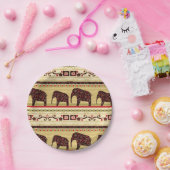 アフリカのパッチワーク ペーパープレート (パーティー)