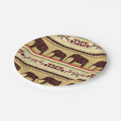 アフリカのパッチワーク ペーパープレート (アングル)